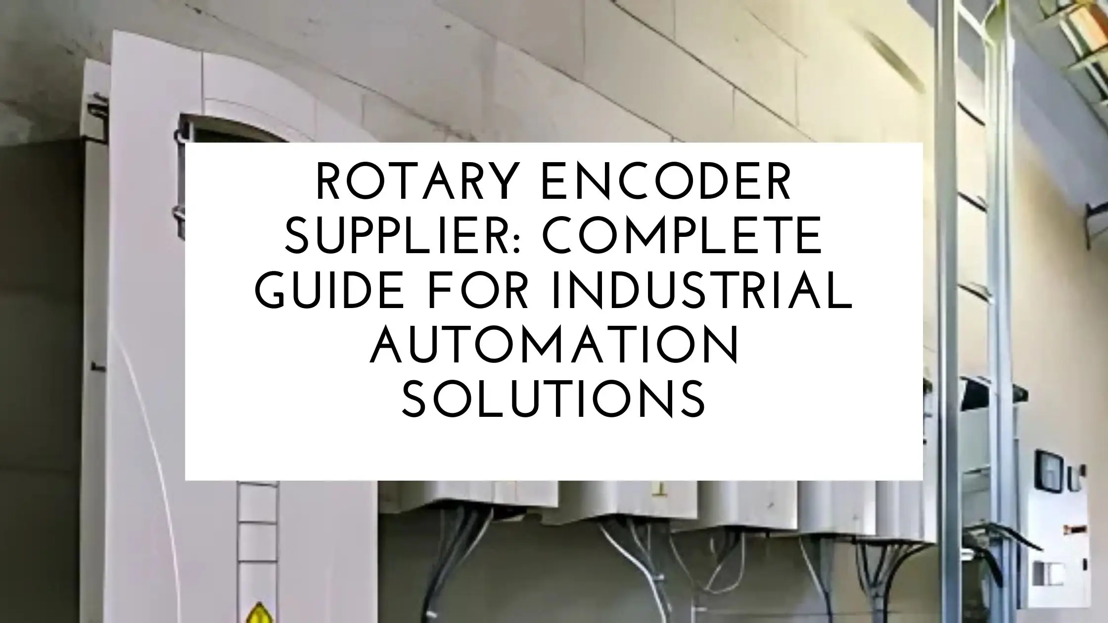 Rotary Encoder Supplier: Complete Guide for Industrial Automation Solutions